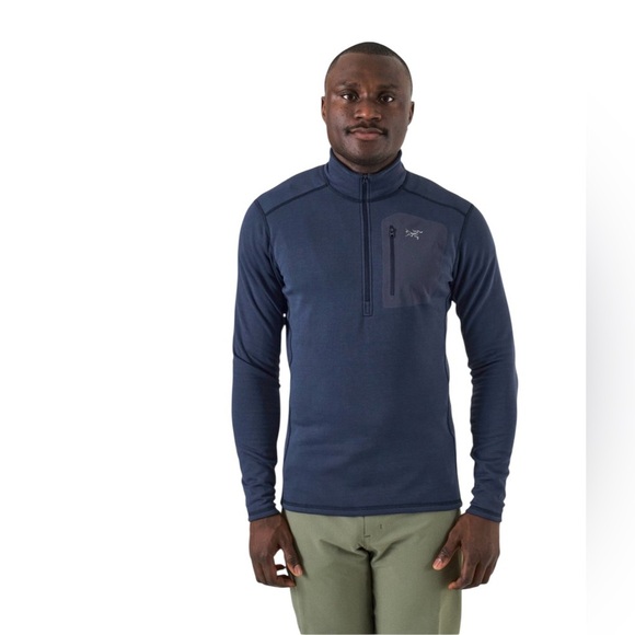 Arc’teryx Rho Heavyweight Fleece Sz Large Navy - Picture 1 of 8